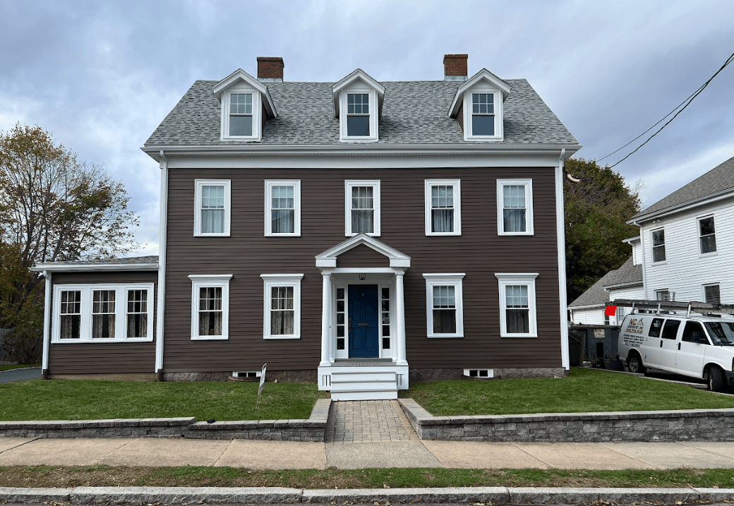 Cedar Siding & Window Replacement in Beverly - After